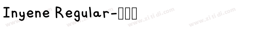 Inyene Regular字体转换